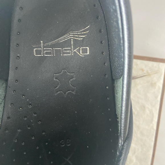 Dansko Multicolor Print Comfort Slip-on Clog Patent Leather Shoe - Picture 6 of 8